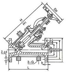 直流式保溫截止閥BJ45H結(jié)構(gòu)圖紙 直流式保溫截止閥BJ45H結(jié)構(gòu)圖紙